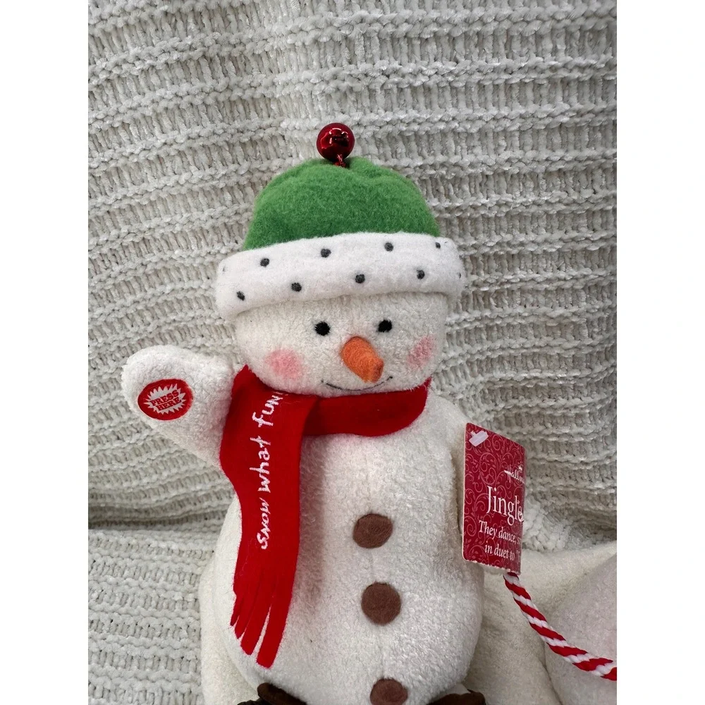 Hallmark‎ Jingle Pals Snowman Dog Plush Animated Singing Dancing Christmas Toy